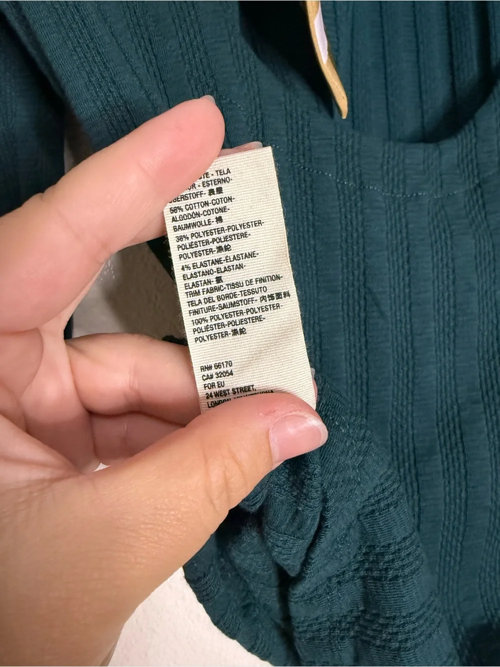 Free People Dream Lagoon Teal Ribbed Long-Sleeve Open-Back Top (Box H)